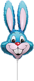 Flexmetal 16" Mini Blue Bunny Rabbit Head Foil