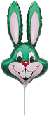 Flexmetal 16" Mini Green Bunny Rabbit Head Foil