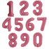 34" Number Baby Pink