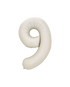 35" Number White Sand