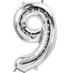 16" Number Silver