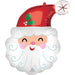 Anagram 19" Smiley Satin Santa Head