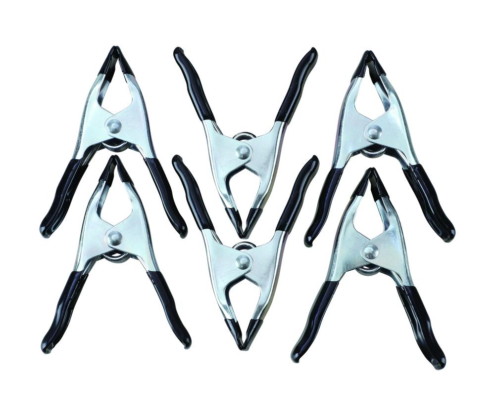 1" Metal Spring Clamp - 6 Pack