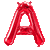 Alive Balloon Co 14" Letter Red