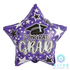 Alive Balloon Co 19" Graduation Star Purple