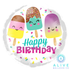 Alive Balloon Co 18" Happy Birthday Popsicle