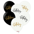 Kalisan Happy Birthday Black and White (Print: Black and Gold)