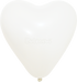 Balonevi Pastel (Standard) White Heart
