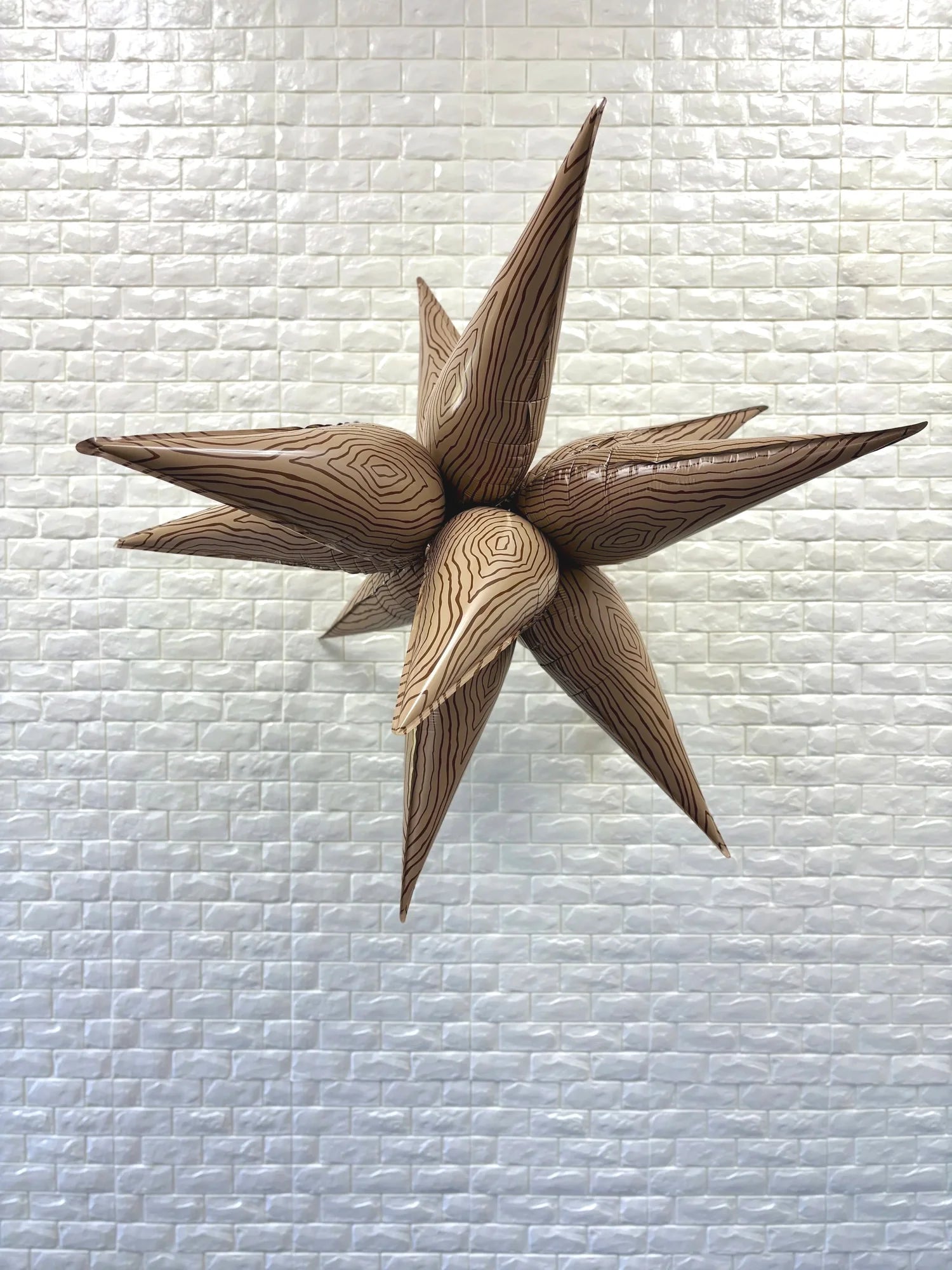 Burst Party Co. 40" Woodgrain Print Starburst