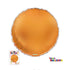 18" ROUND FOIL BALLOON - MATTE ORANGE