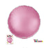 18" ROUND FOIL BALLOON - MATTE PINK