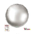 18" ROUND NON-METALLIC BALLOON - NON-METALLIC SILVER