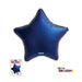 18" STAR FOIL BALLOON - MATTE NAVY BLUE