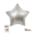 18" STAR NON-METALLIC BALLOON - NON-METALLIC SILVER