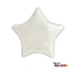 18" STAR NON-METALLIC BALLOON - PASTEL WHITE