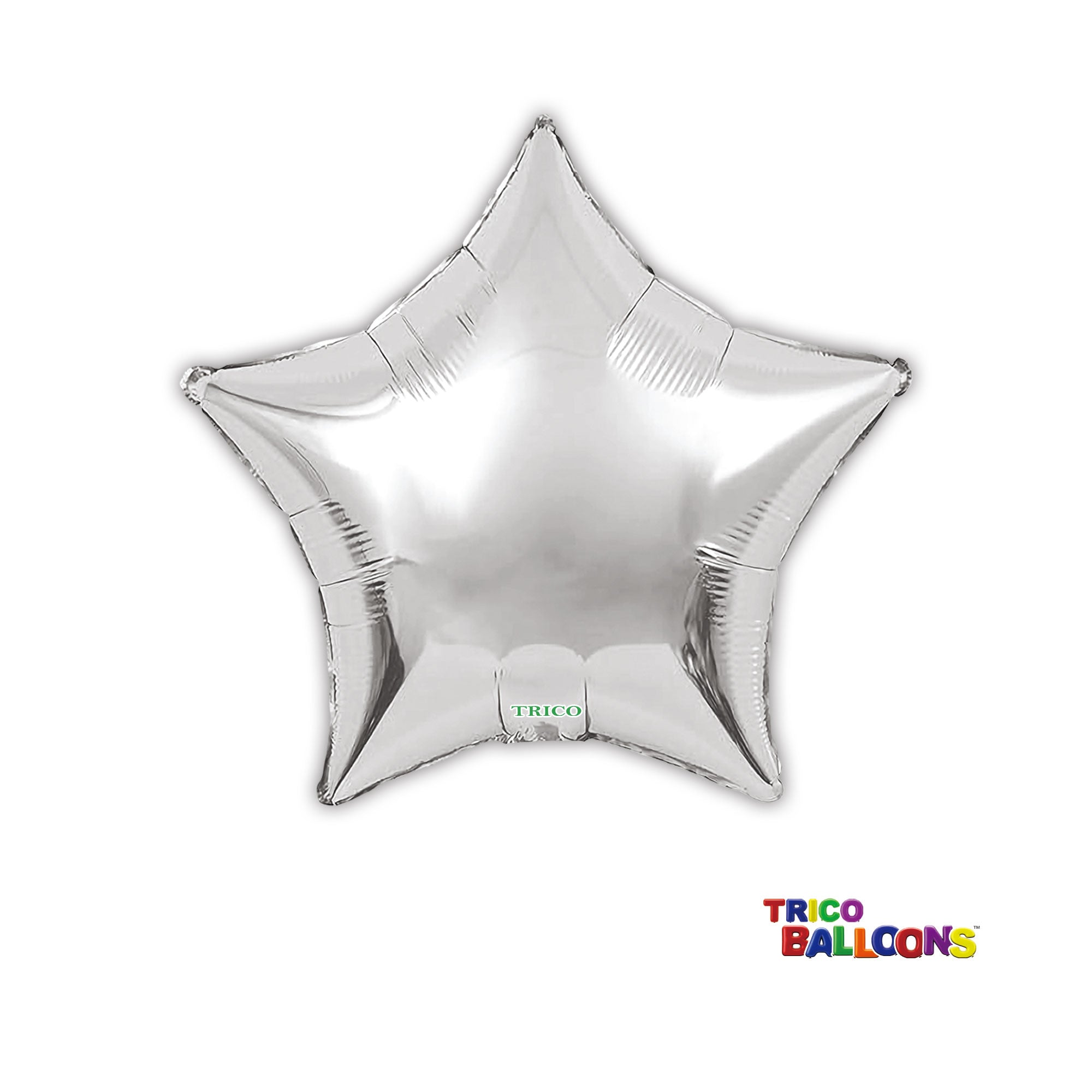 18" STAR FOIL BALLOON - MATTE SILVER