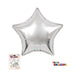 18" STAR FOIL BALLOON - SILVER