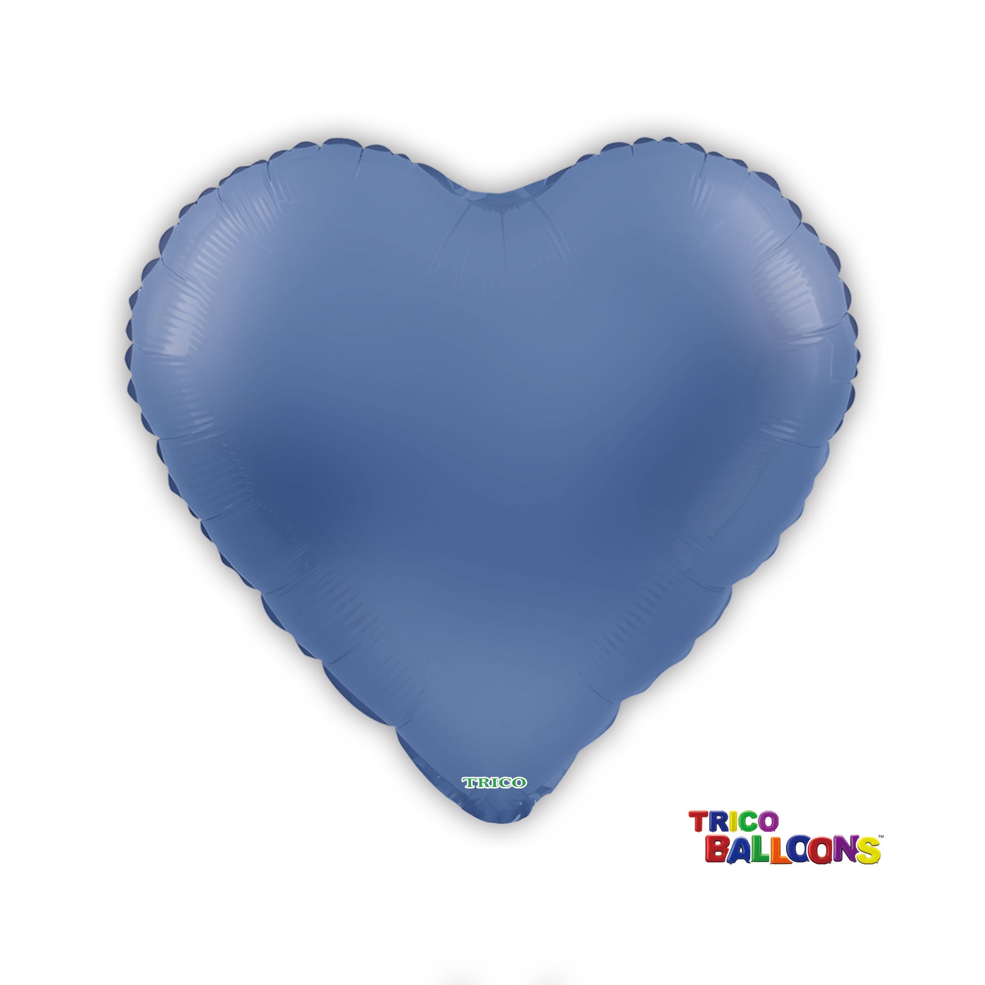 18" HEART FOIL BALLOON - MATTE BLUE