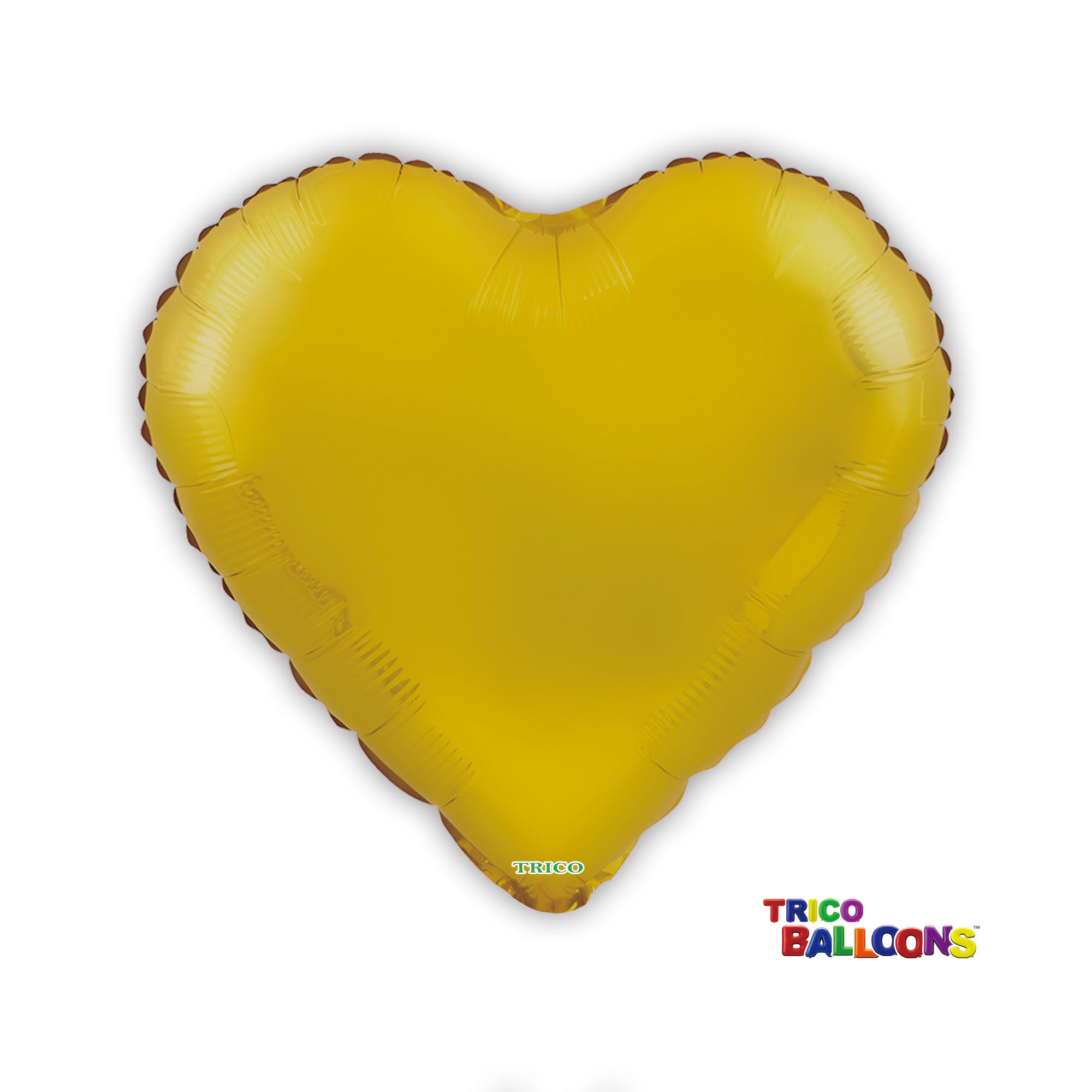 18" HEART FOIL BALLOON - MATTE GOLD