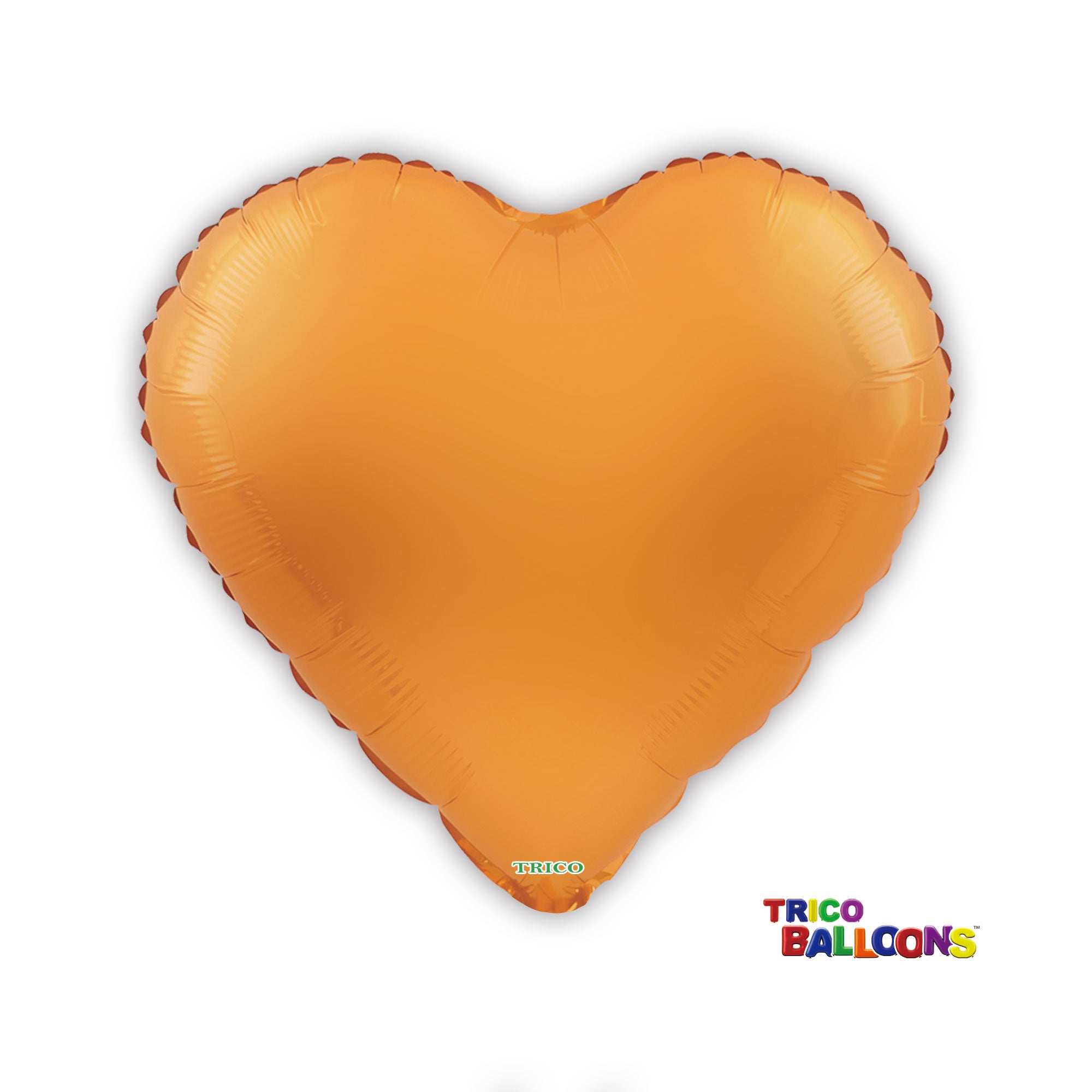 18" HEART FOIL BALLOON - MATTE ORANGE