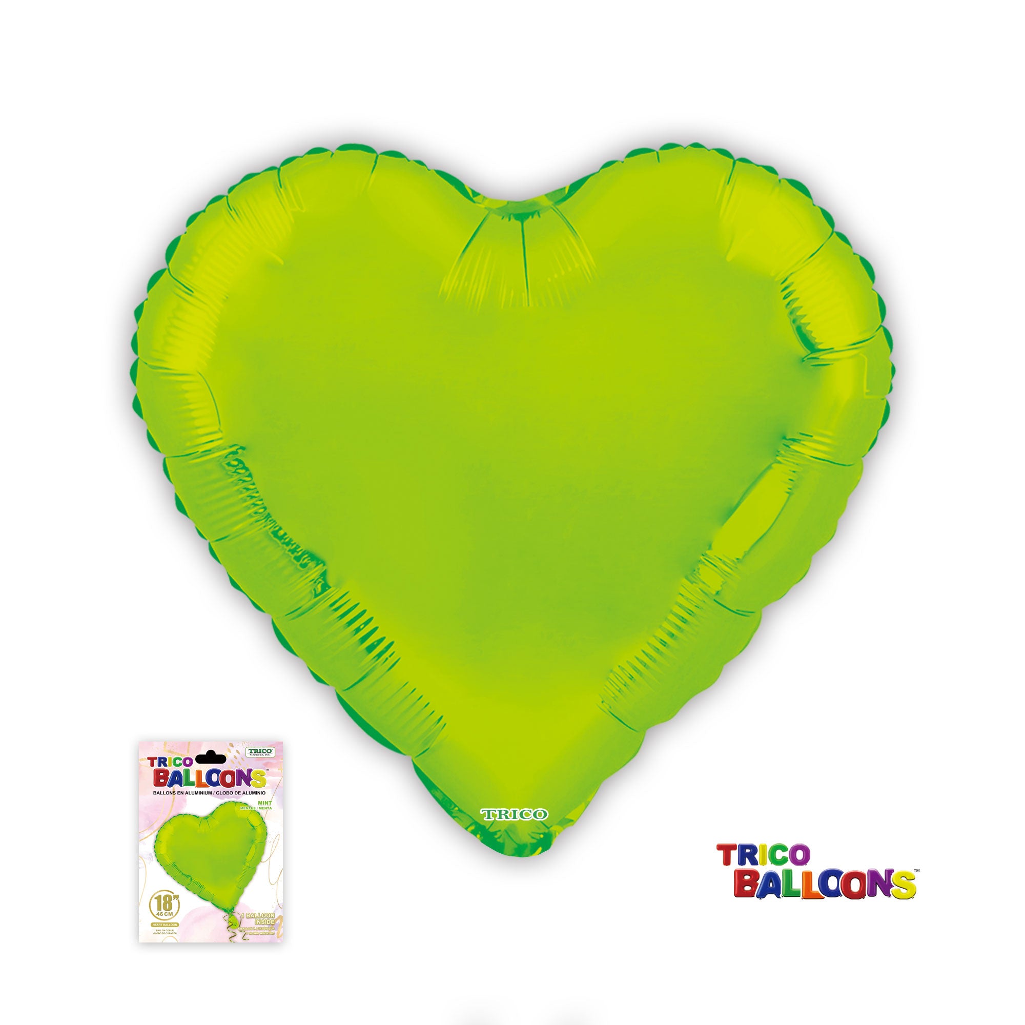 18" HEART FOIL BALLOON - MINT