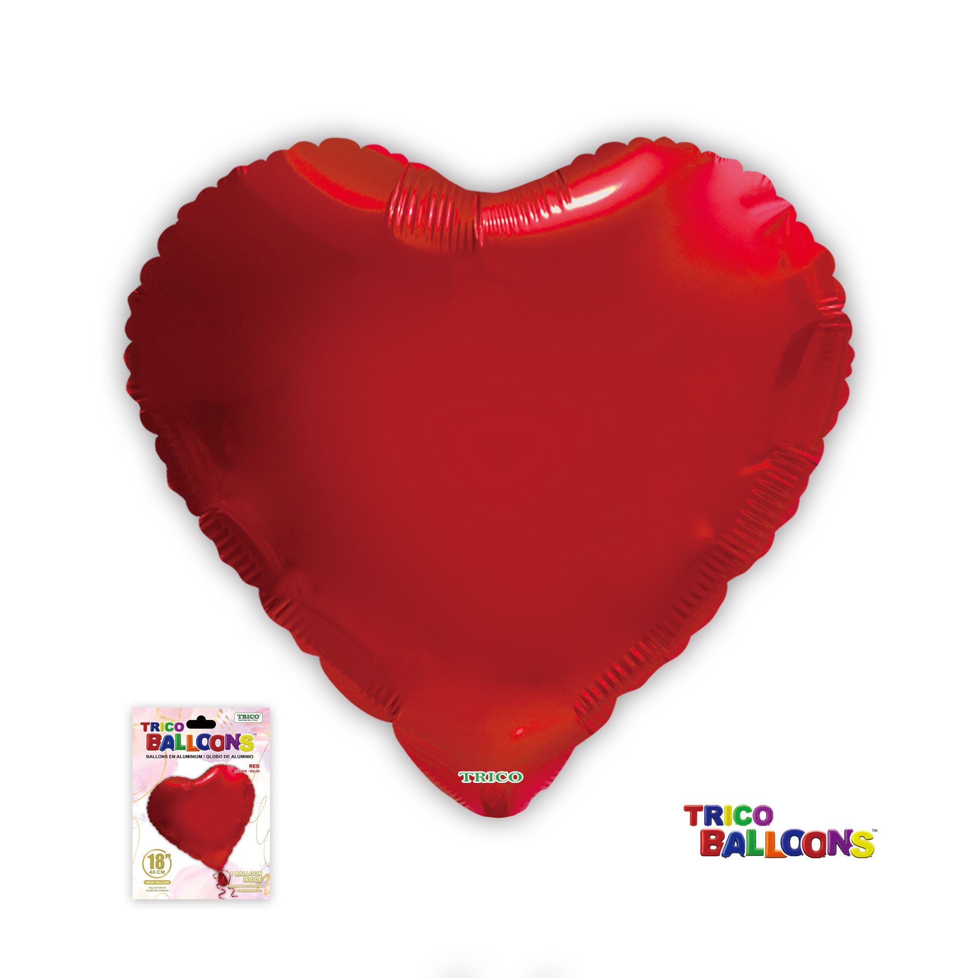 18" HEART FOIL BALLOON - RED
