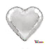 18" HEART FOIL BALLOON - MATTE SILVER
