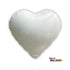 18" HEART FOIL BALLOON - WHITE