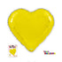 18" HEART FOIL BALLOON - YELLOW