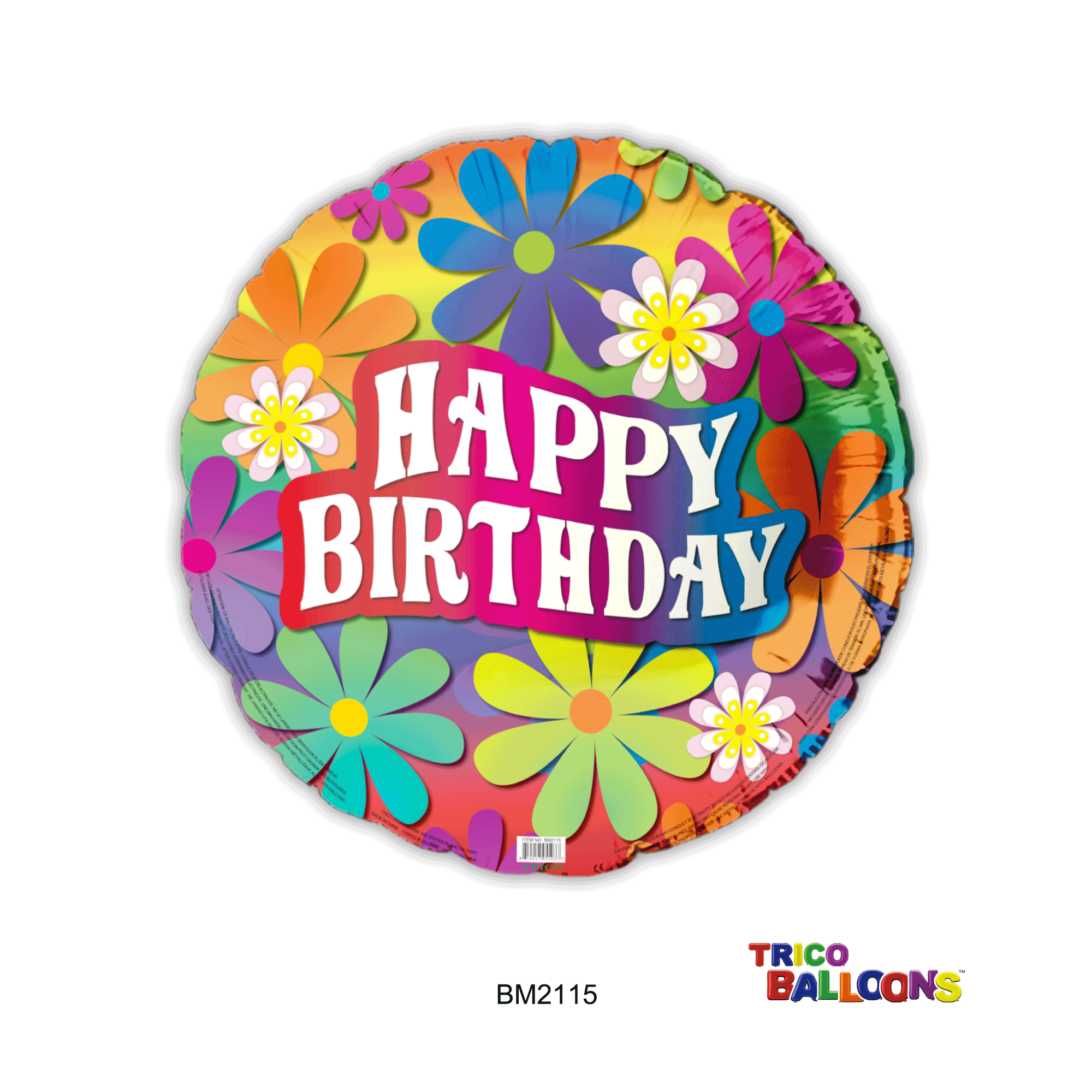 18" HAPPY BIRTHDAY FOIL BALLOON - BLUE