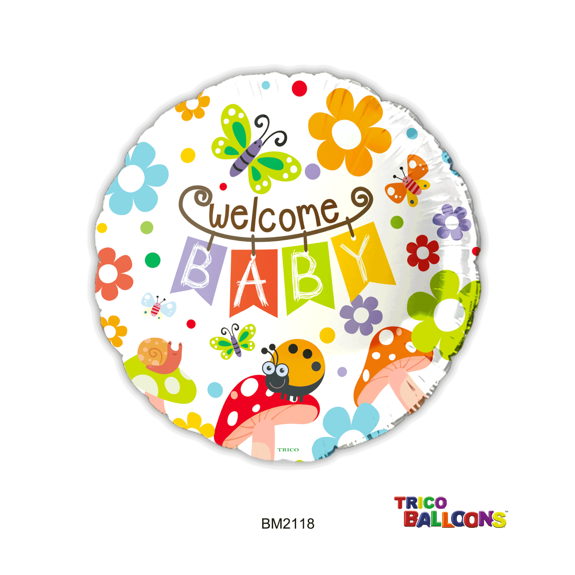 18" WELCOME BABY FOIL BALLOON