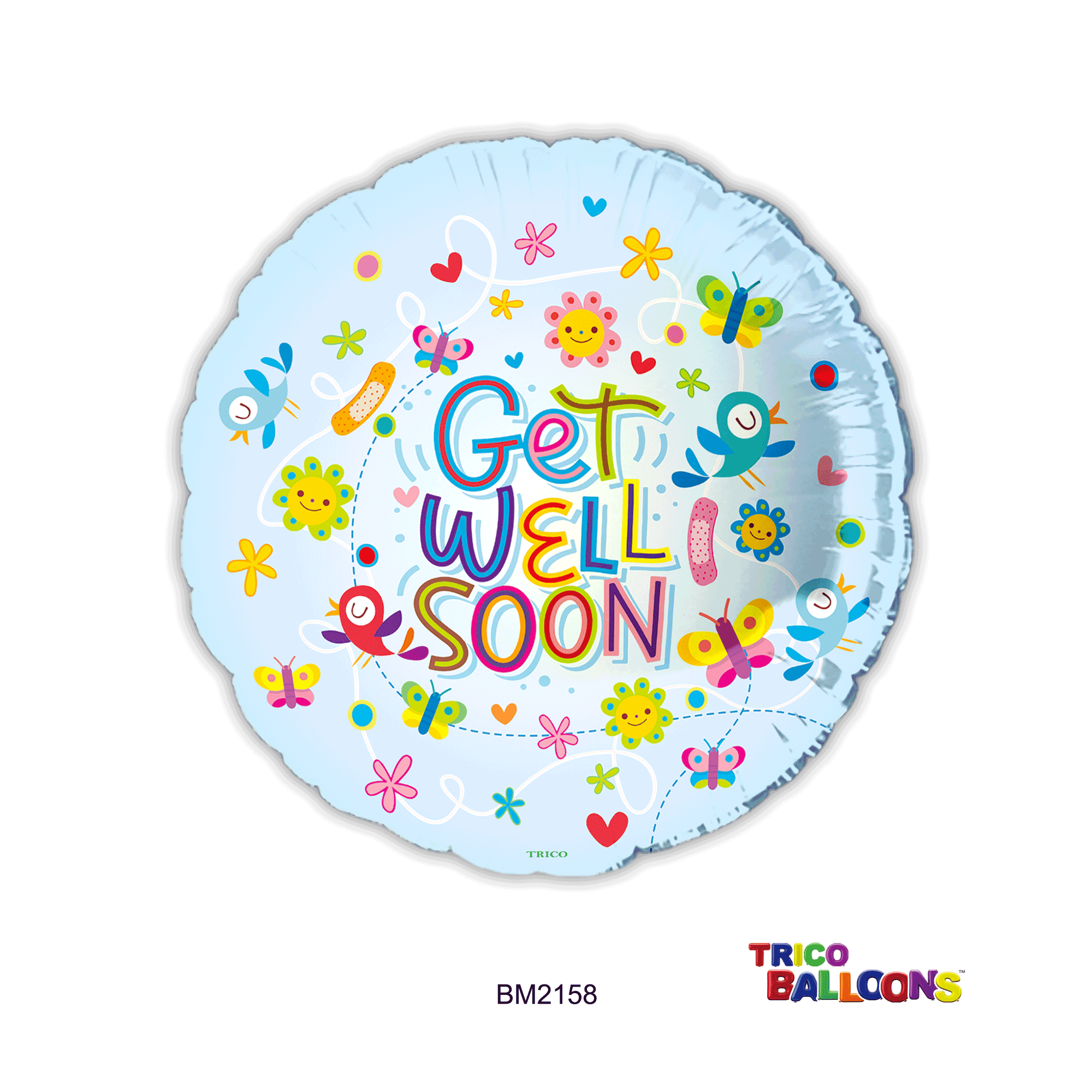 18" GET WELL SOON FOIL BALLOON