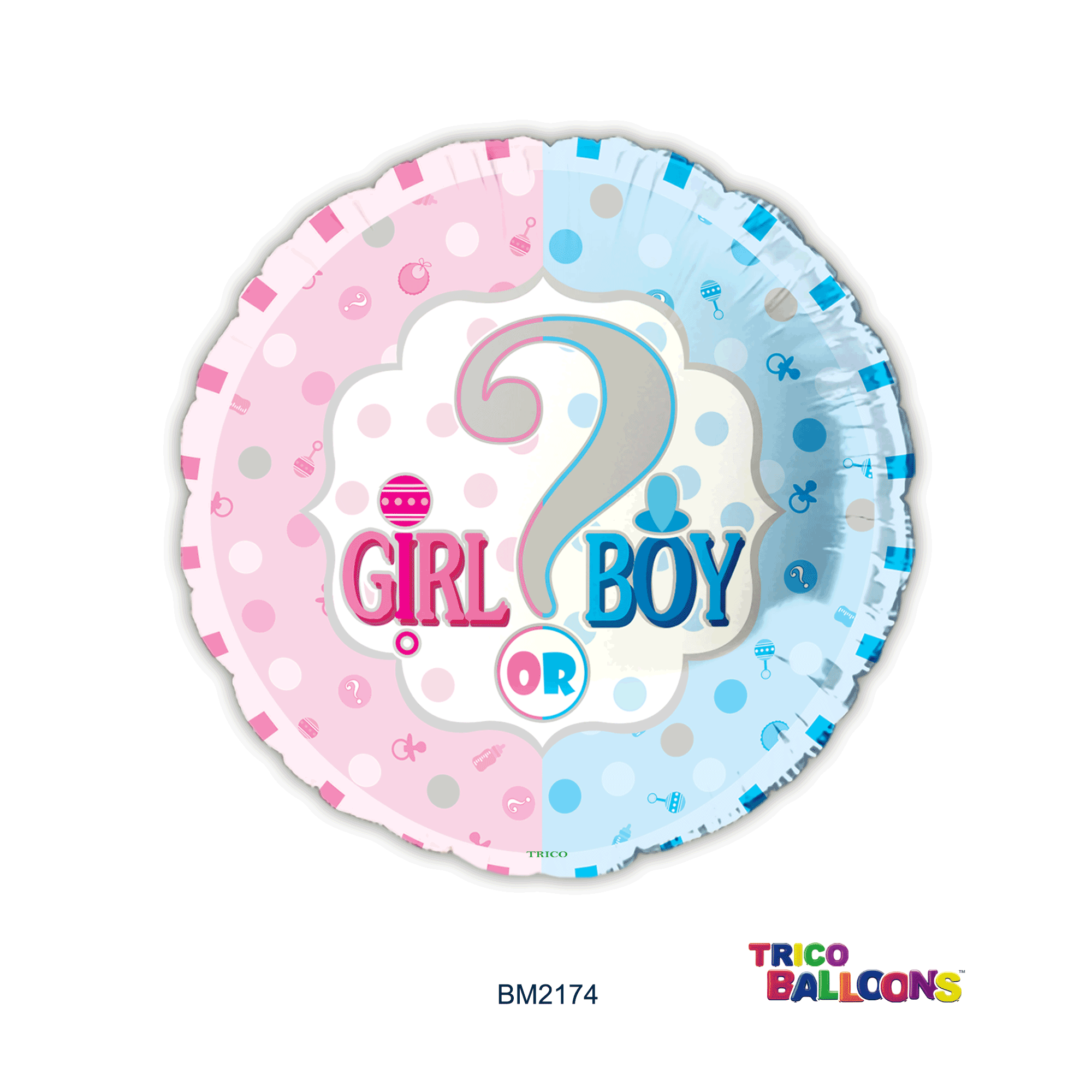 18" GIRL OR BOY FOIL BALLOON