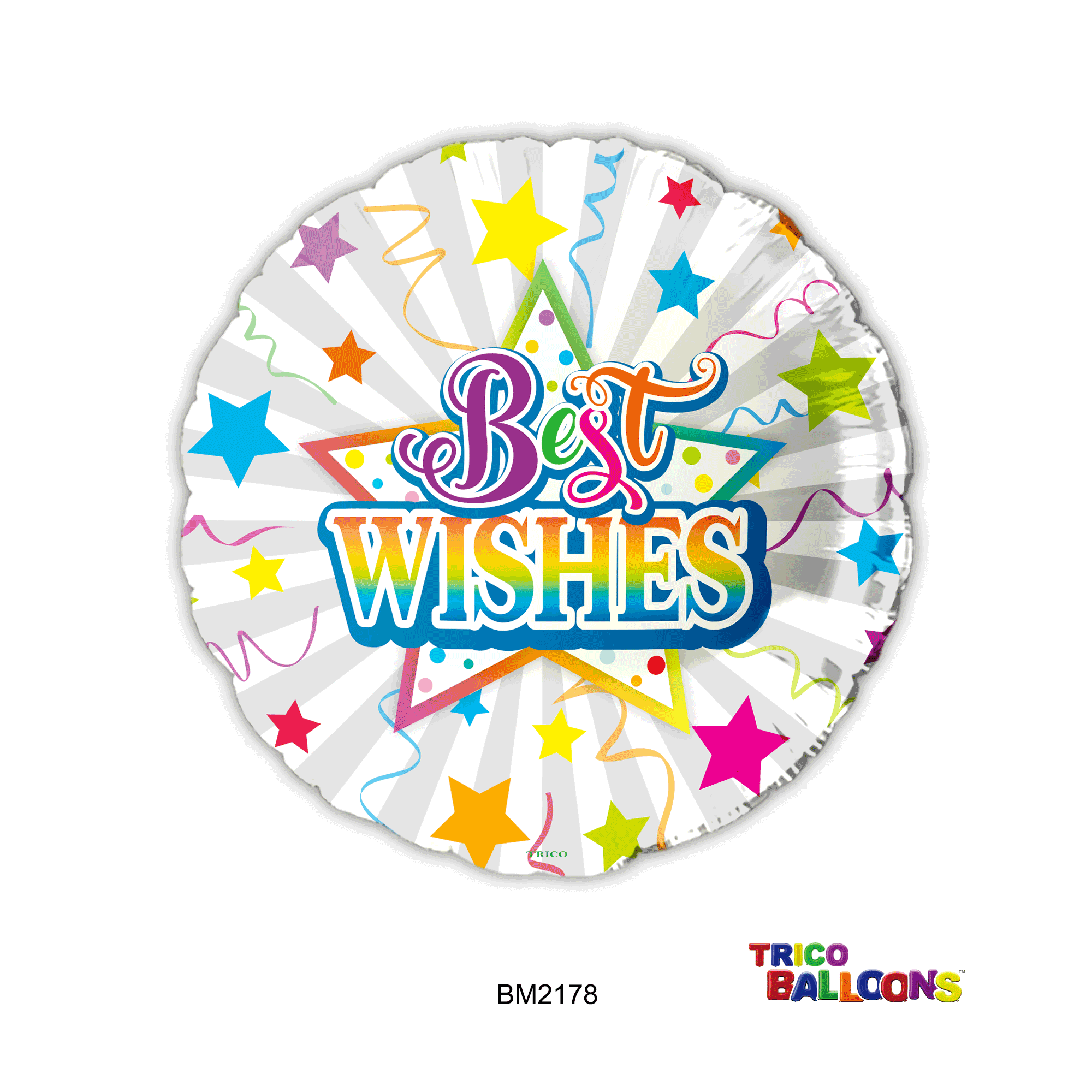 18" BEST WISHES FOIL BALLOON