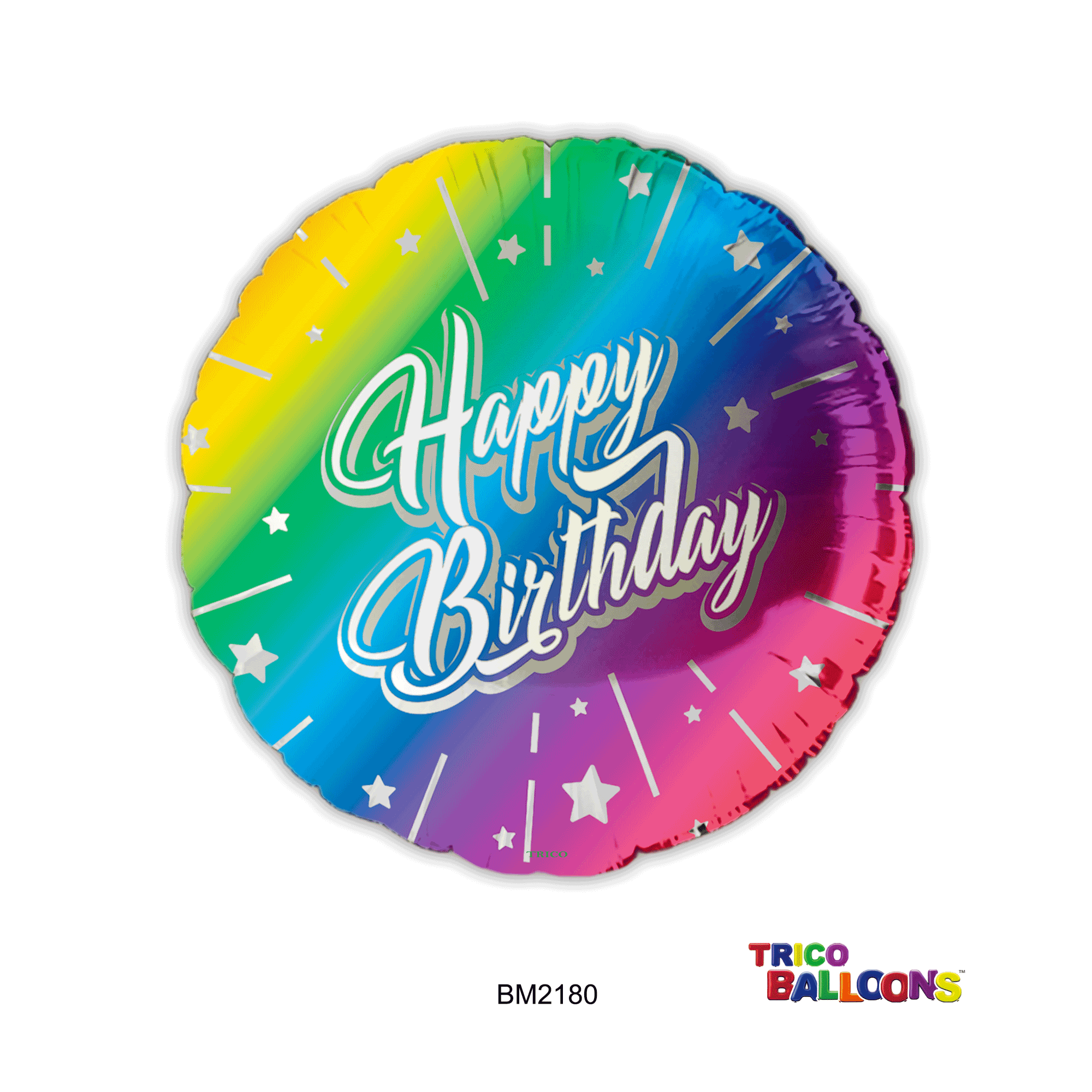 18" HAPPY BIRTHDAY FOIL BALLOON GRADIENT