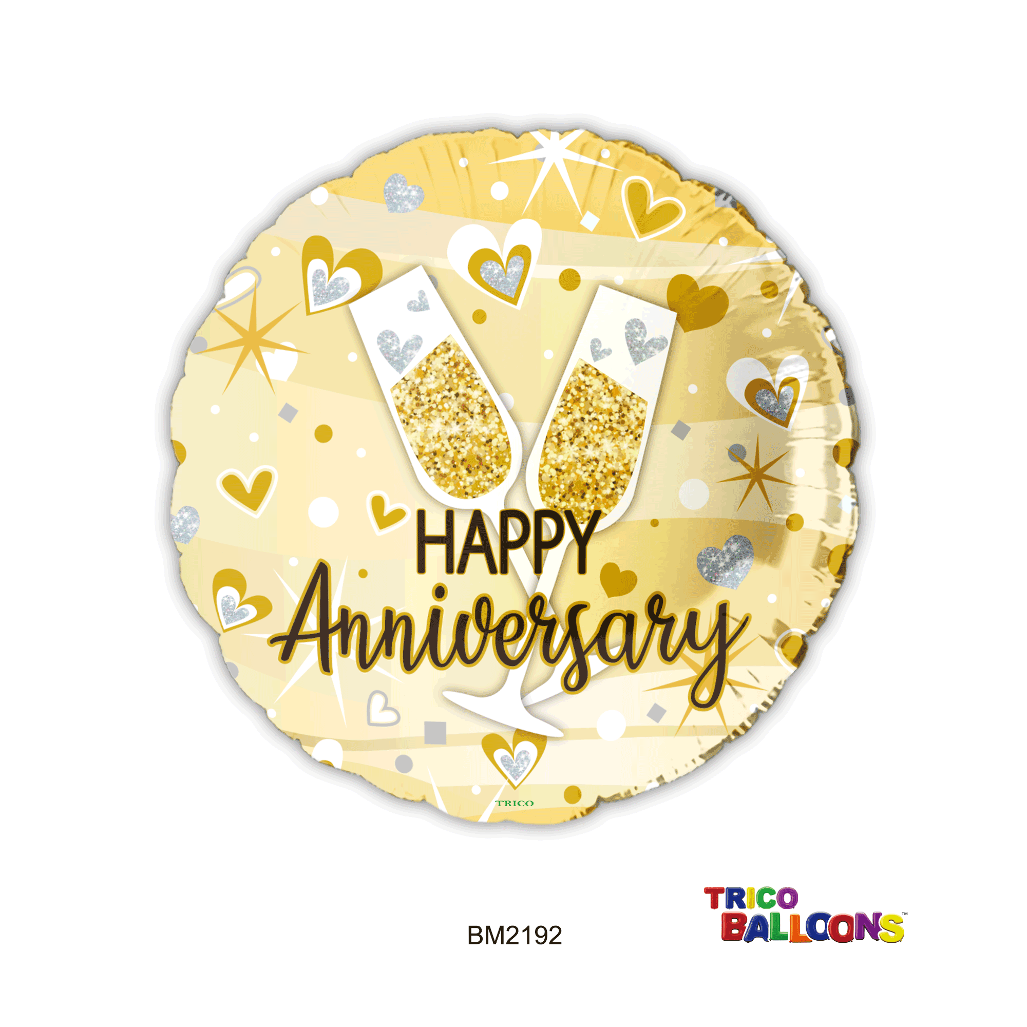18" HAPPY ANNIVERSARY FOIL BALLOON