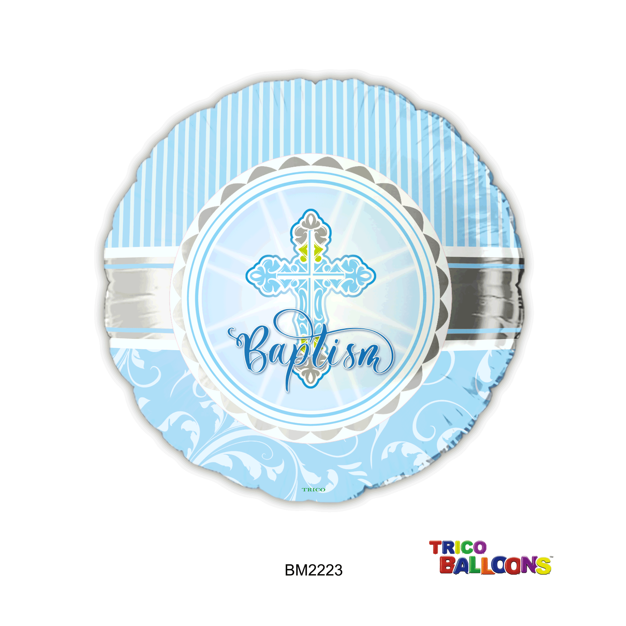 18" BAPTISM FOIL BALLOON - BLUE