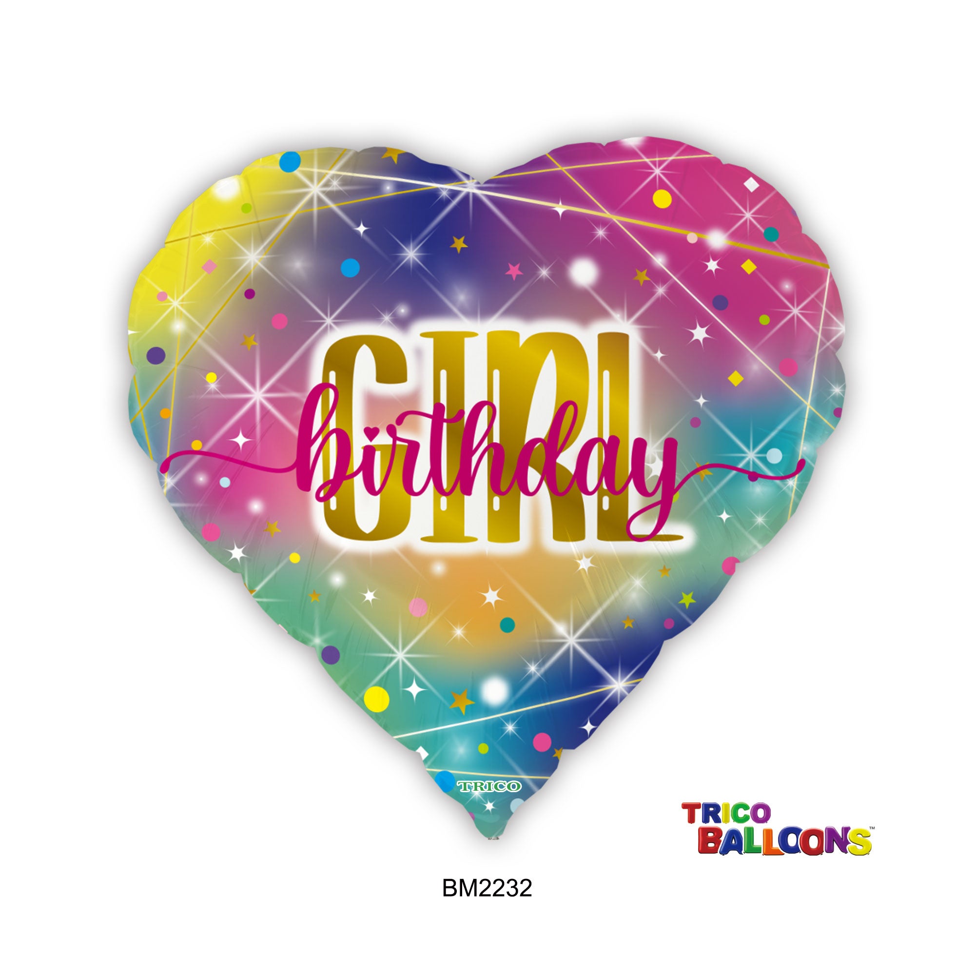 18" BIRTHDAY GIRL FOIL BALLOON