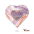 18" HAPPY VALENTINE'S MARBLE HEART DAY FOIL BALLOON