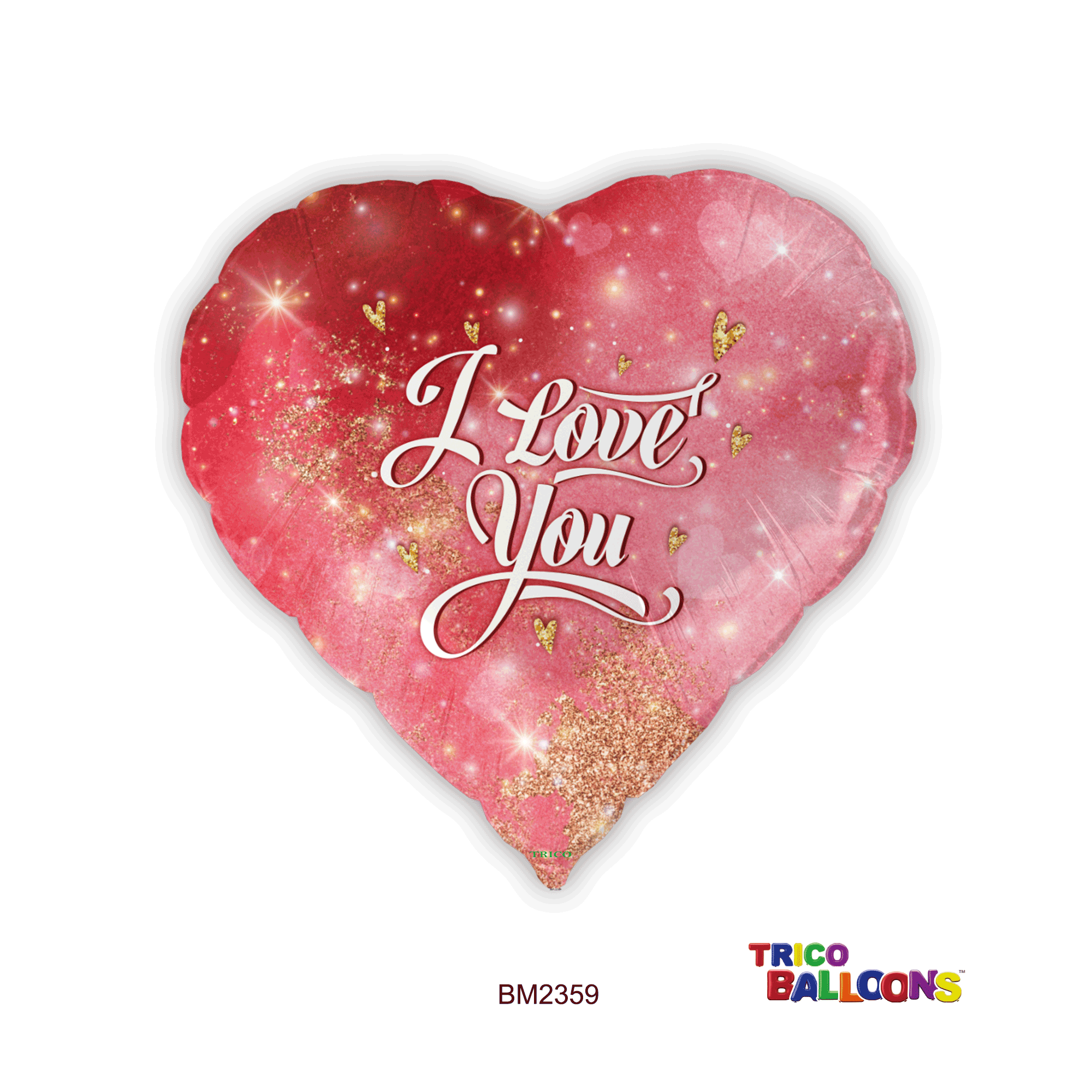 18" I LOVE YOU FOIL BALLOON - RED