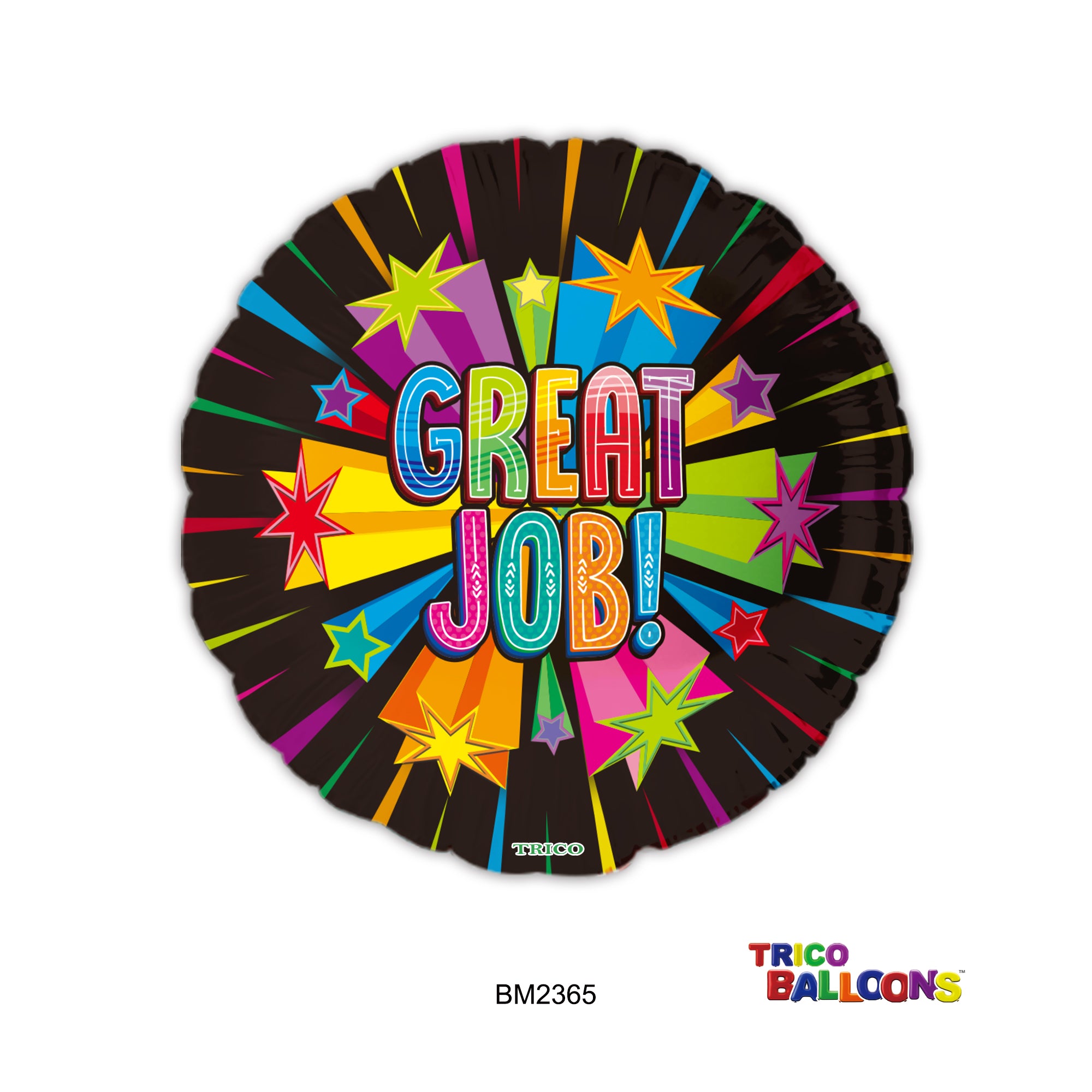 18" GREAT JOB FOIL BALLOON BLACK