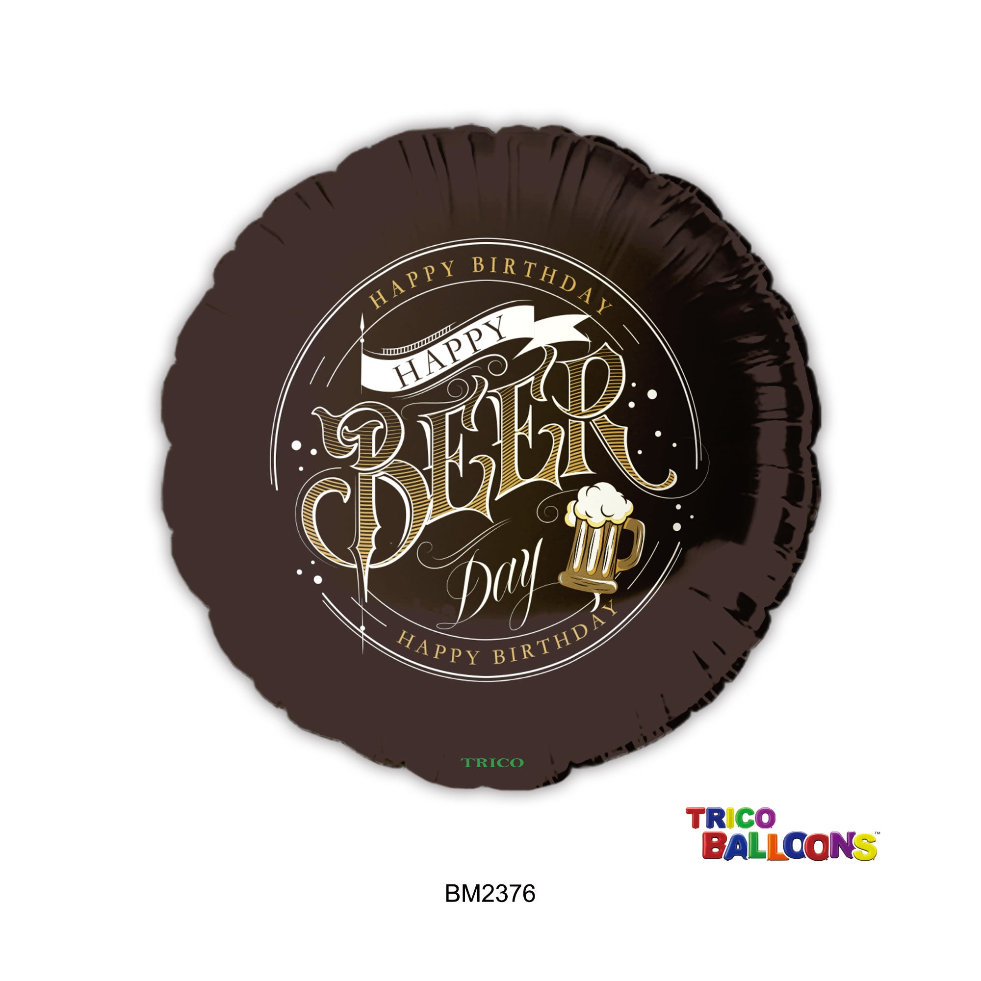 18" HAPPY BEER DAY BIRTHDAY FOIL BALLOON