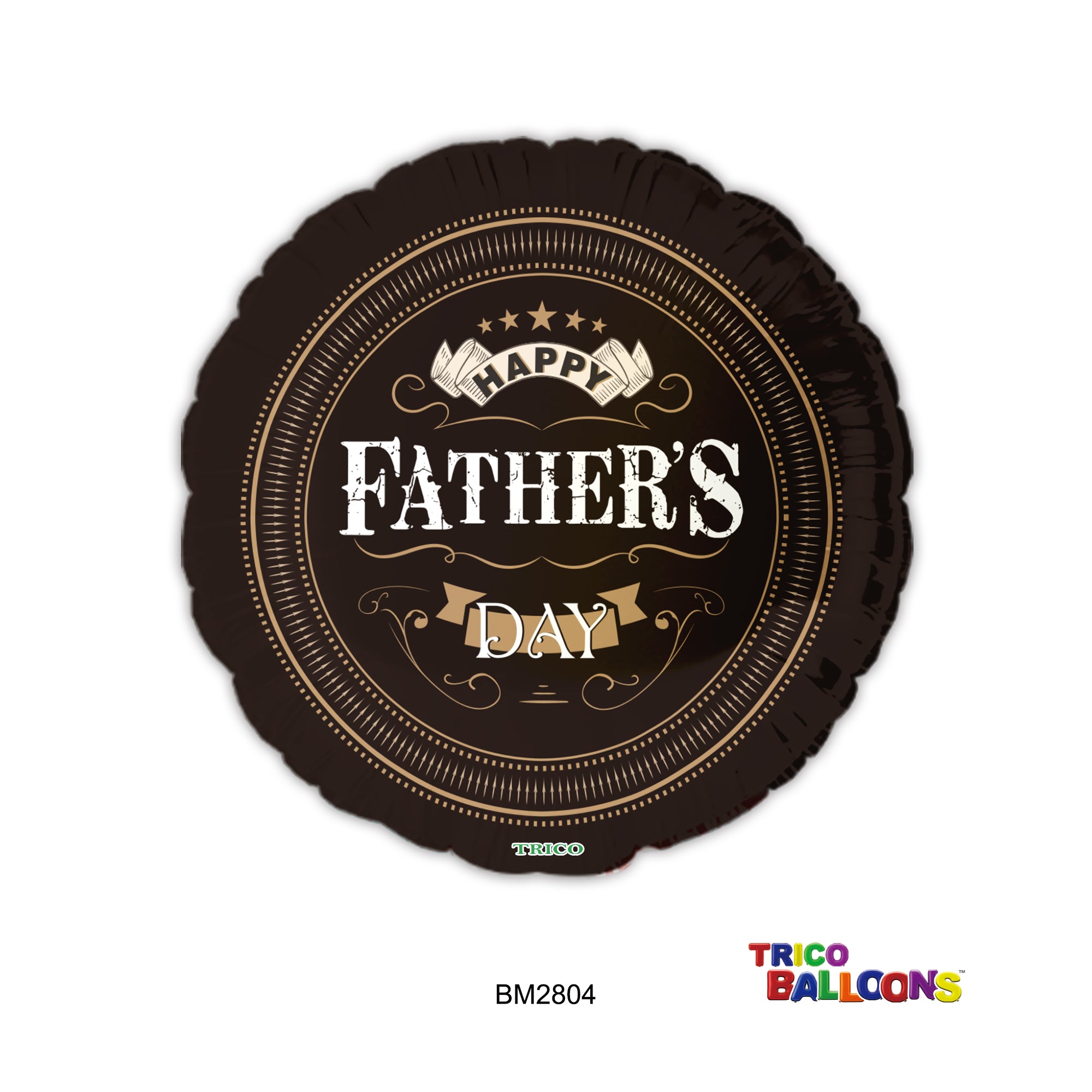 18" HAPPY FATHER'S DAY FOIL BALLOON - BLACK