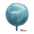 4D ROUND 22" FOIL BALLOON ORB EACH- LIGHT BLUE