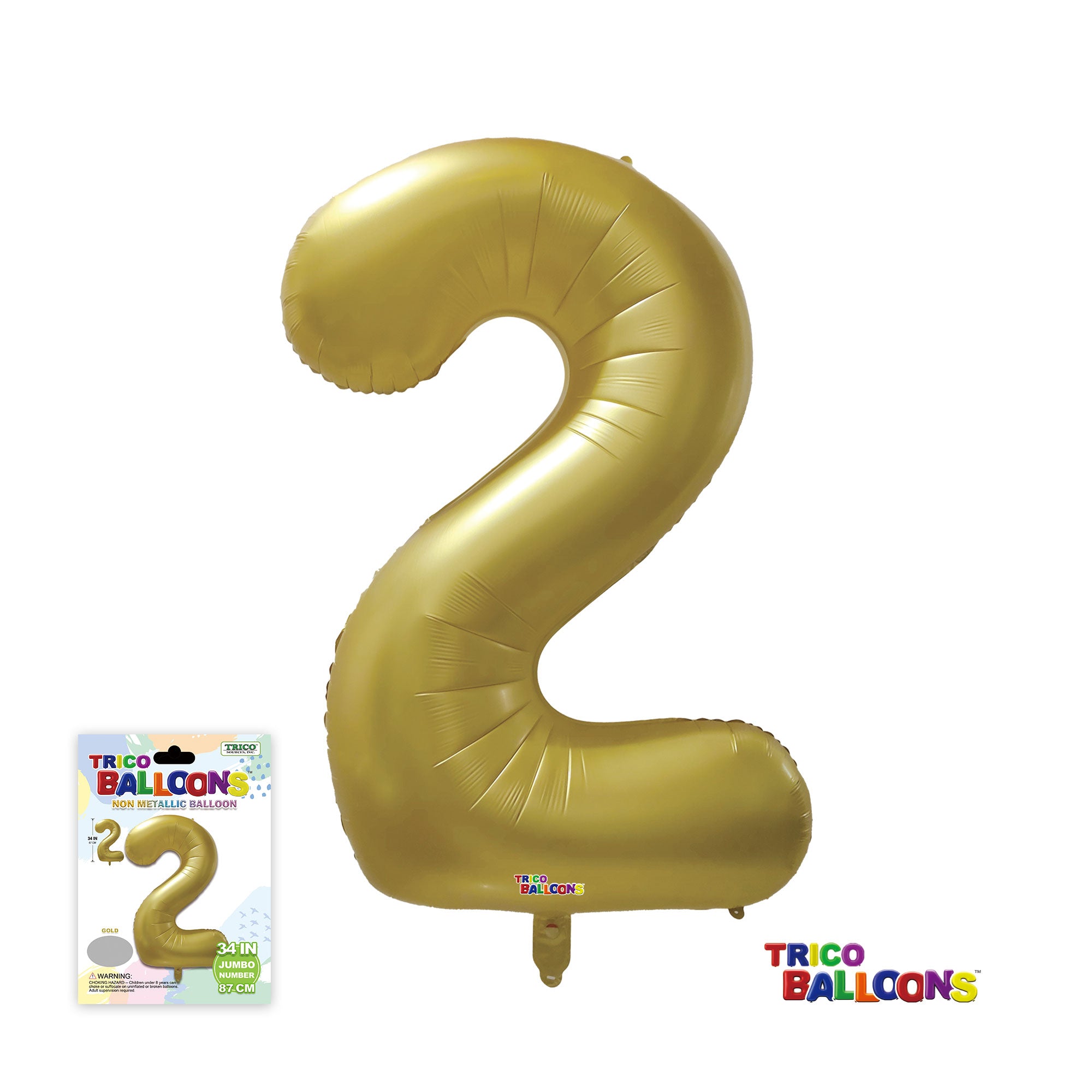 Trico 34" Non Metallic Gold Number