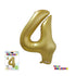 34" NUMBER FOIL BALLOON - 4 GOLD