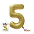 34" NUMBER FOIL BALLOON - 9 GOLD