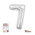 16" AIR FILL NUMBER "7" FOIL - SILVER