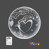 18" CLEAR BUBBLE BALLOON - HEART