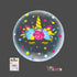 18" CLEAR BUBBLE BALLOON - UNICORN